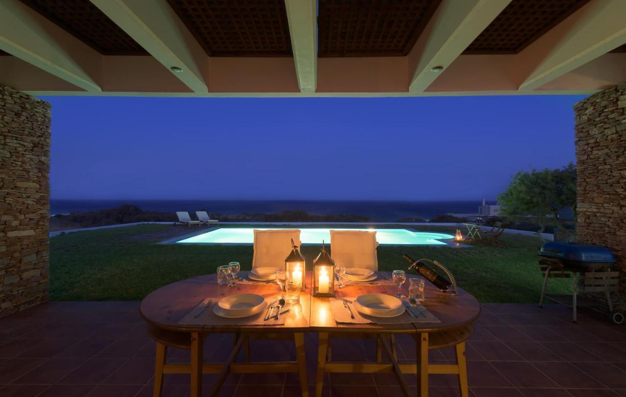 Cristelia Seafront & Pool Villa Lachaniá Buitenkant foto
